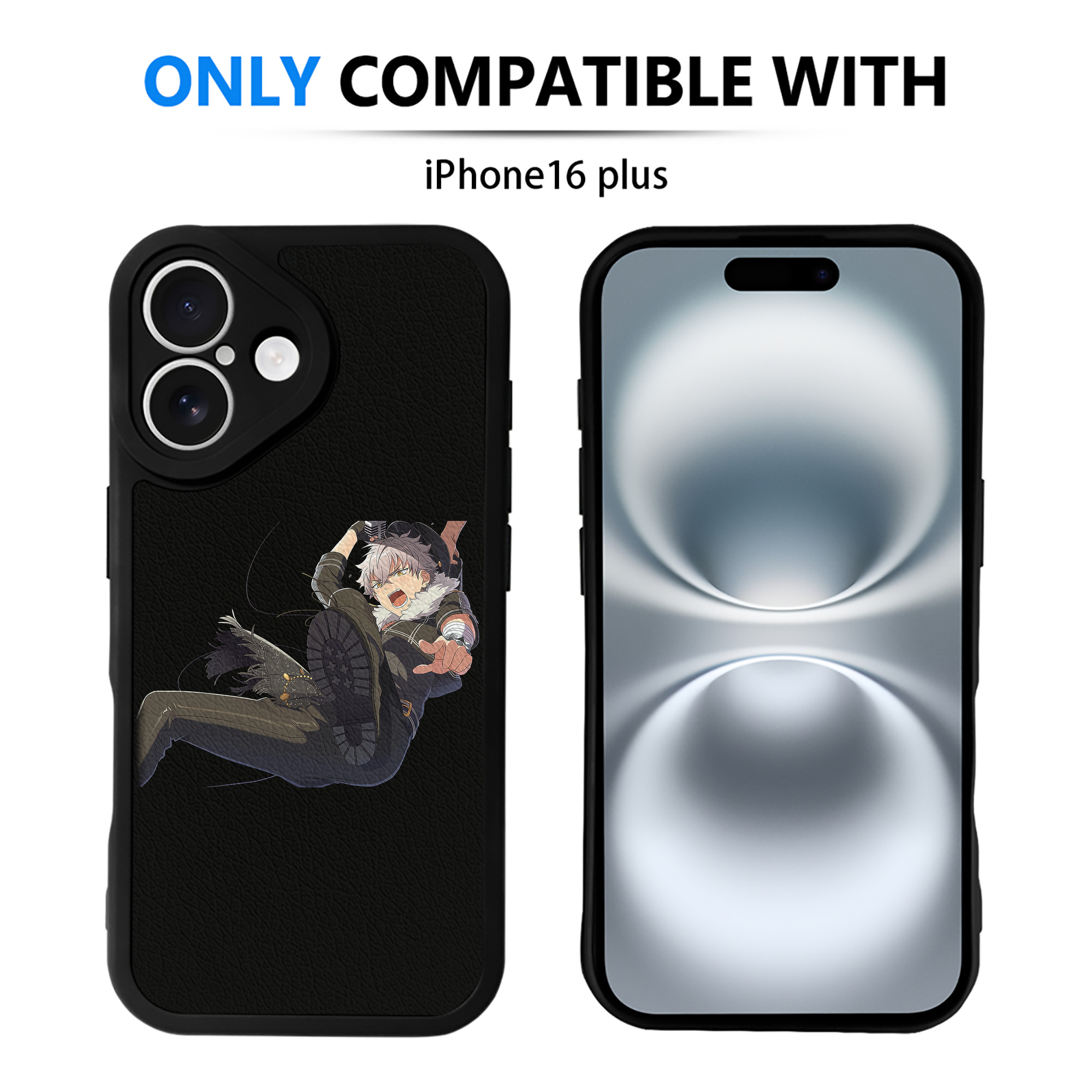（画像用） あんさんぶるスターズ! Ensemble Stars 【iPhone 16シリーズ対応】シリコンスマホケース（レザー調） 材質：シリコン